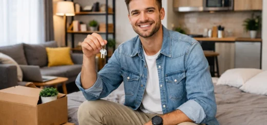 oven estrenando su primer apartaestudio y recibiendo las llaves de su nuevo hogar